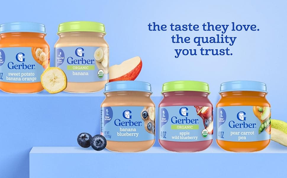 GERBER infant and toddler food products