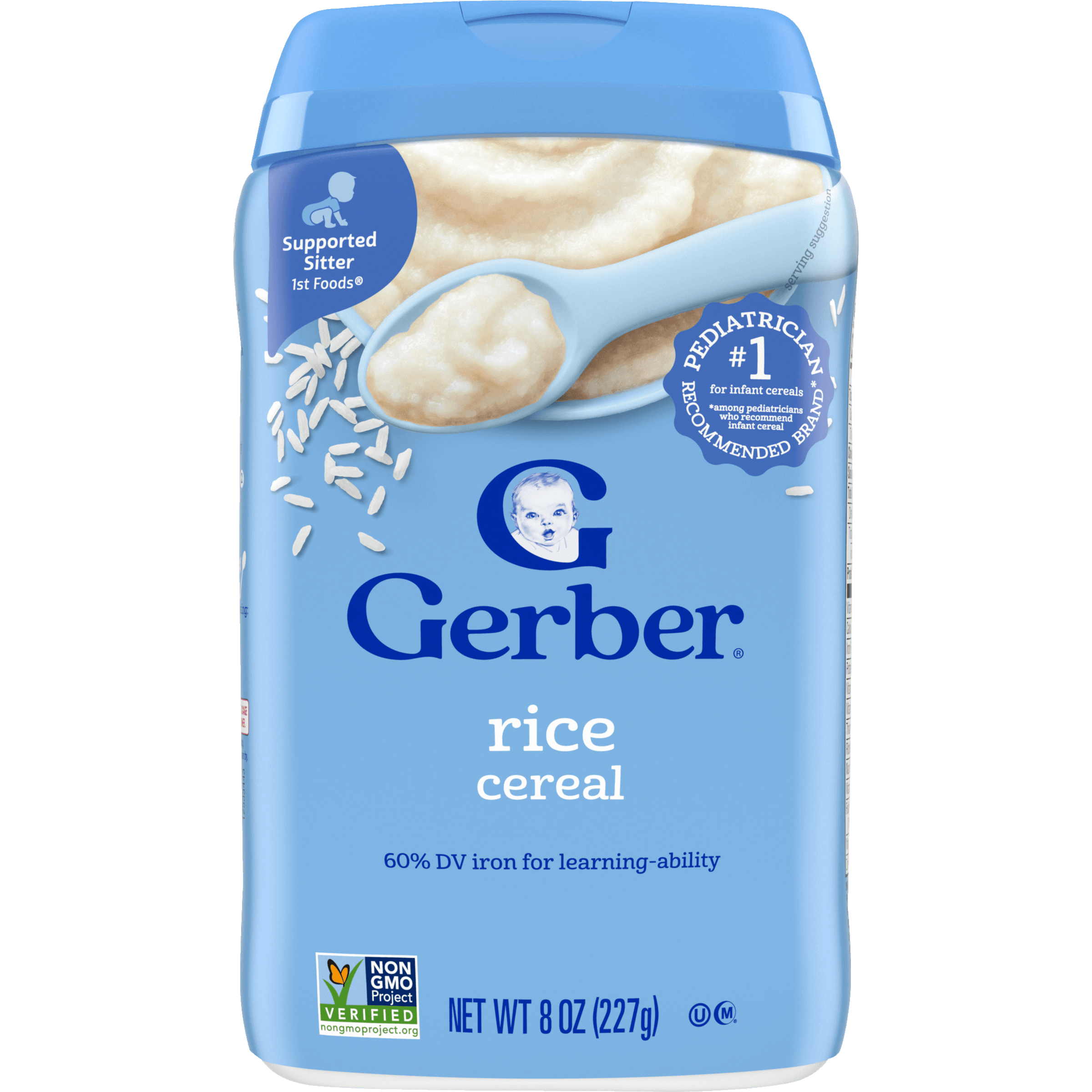 Gerber Rice Cereal For Baby, 1st Foods, 8 Oz (227 G)